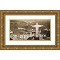 thumbnail image 1 of Pangea Images 32x18 Gold Ornate Wood Framed with Double Matting Museum Art Print Titled - Overlooking Rio de Janeiro, Brazil, 1 of 4