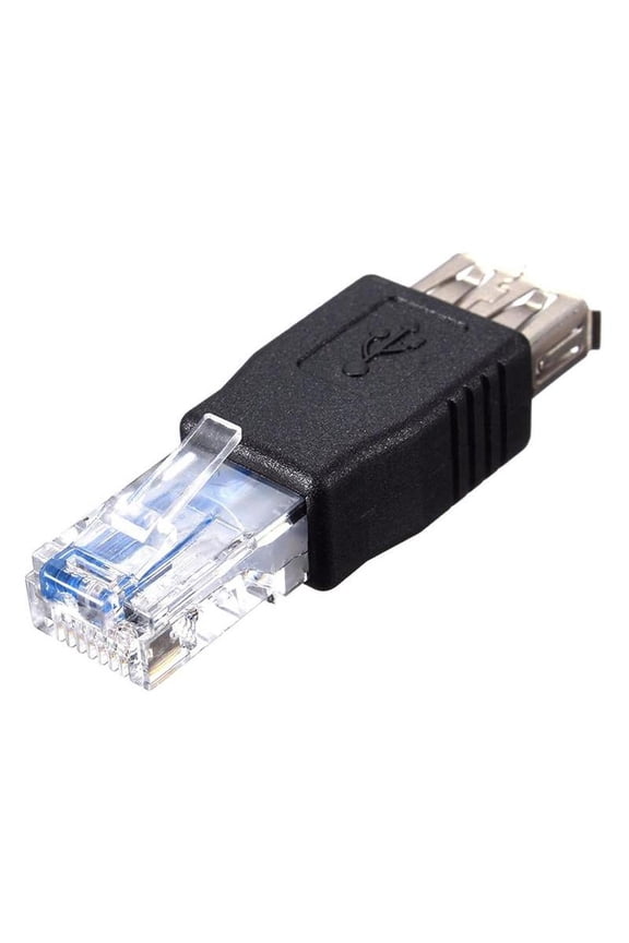 RJ45 Male to USB Female Cable Connector