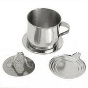 Pangheng Stainless Steel Finish 1-Cup Vietnamese Coffee Drip Press Maker