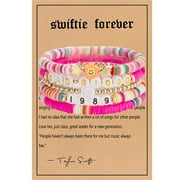 Pangliang Bracelets,Tay Lor Album Bracelet Lover 1989 Layered Bracelet Set Friendship Bracelet Jewelry Gift Women Girls