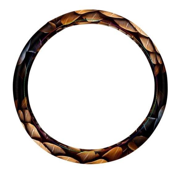 Pangolin 14.5 Inch Printing PVC Leather Auto Accessories Steering Wheel Covers Car Wheel Covers Steering Wheel Cover