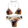 thumbnail image 1 of Pangolin Chic Bikini Set with Detachable Sponge & Adjustable Strap | 2-Pack for Versatile Swim Suit Looks, 1 of 6