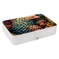 thumbnail image 1 of Pangolin Elegant PU Leather Earring Organizer Storage Box Decorative Box with Removable Compartment - Portable, 1 of 6