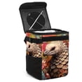 thumbnail image 1 of Pangolin Foldable Car Garbage Can with Lid, Leak-proof Hanging Storage Bag - Mini Trash Can for Car, 1 of 6