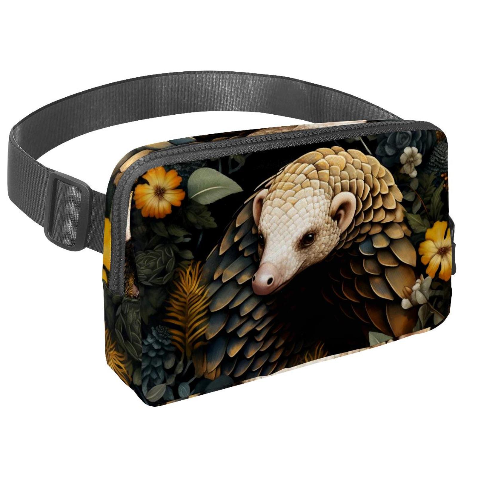 Pangolin Lightweight Adjustable Sling Bag with Extension Strap - Unisex Waist Packs Waist Bags
