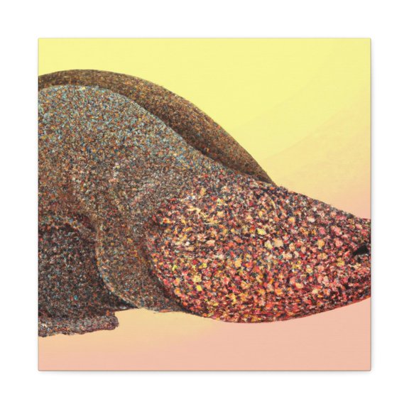 Pangolin Pointillism Portrait - Canvas