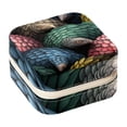 thumbnail image 1 of Pangolin Travel Portable Square Jewelry Stand Organizer Storage Box for Rings, Earrings, Necklaces, Bracelets - Suitable for Girls and Women, 1 of 6