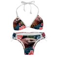 thumbnail image 1 of Pangolin Women's Bikini Set with Detachable Sponge, Adjustable Strap | 2-Pack, Beachwear, Poolside, Swimsuit., 1 of 6