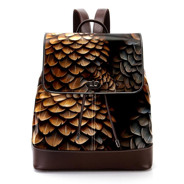 Pangolin Women's PU Leather Printed Backpack with Adjustable Shoulder