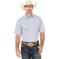 thumbnail image 1 of Panhandle Men's Rough Stock By Medallion Print Short Sleeve Stretch Pearl Snap Blue X-Large, 1 of 4