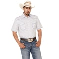 thumbnail image 1 of Panhandle Men's Rough Stock By Royal Americana Print Short Sleeve Western Shirt Royal Blue Large, 1 of 5