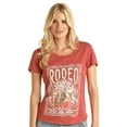 thumbnail image 1 of Panhandle Women's Rodeo Short Sleeve Graphic Tee Red Medium  US, 1 of 2