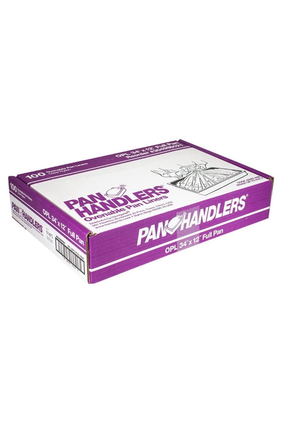 Panhandlers 34 Inch X 12 Inch Full Size 400 Degree Ovenable Pan Liner, 100 Each, 100 Per Box