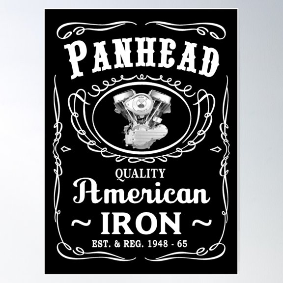 Panhead 2 (Jd) Poster Wall Art, Modern Wall Decor For Living Room Bedroom, 16x24 UNFRAMED