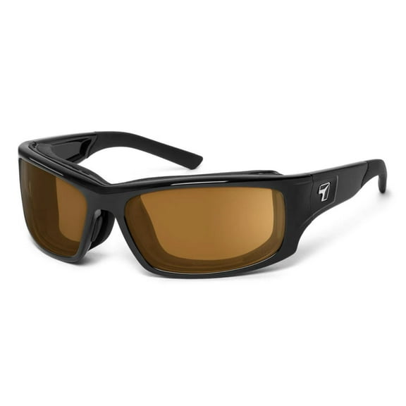 Panhead Wind Blocking Padded Foam Sunglasses for Outdoors, 100% UVA + UVB Protection, Glossy Black Frame/Sharpview Copper Lens