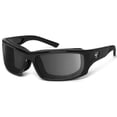 thumbnail image 1 of Panhead Wind Blocking Padded Foam Sunglasses for Outdoors, 100% UVA + UVB Protection, Matte Black Frame/Gray Lens, 1 of 3