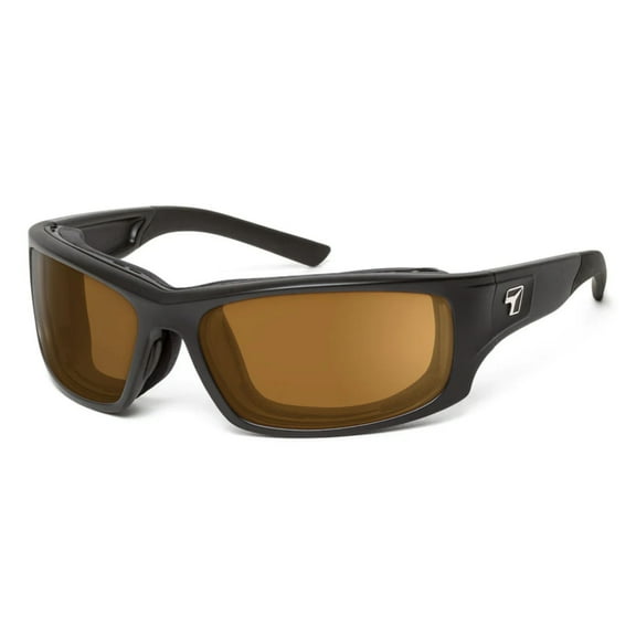 Panhead Wind Blocking Padded Foam Sunglasses for Outdoors, 100% UVA + UVB Protection, Matte Black Frame/Sharpview Copper Lens