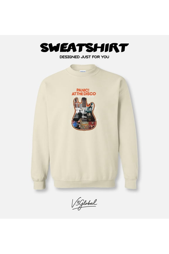 Panic At The Disco 20th Anniv Signatures Good Band Brendon Urie Pop Rock Fan Sweatshirt, for men & women, up to size 5XL