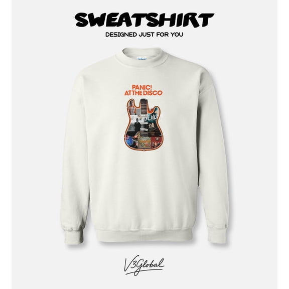 Panic At The Disco 20th Anniv Signatures Good Band Brendon Urie Pop Rock Fan Sweatshirt, for men & women, up to size 5XL