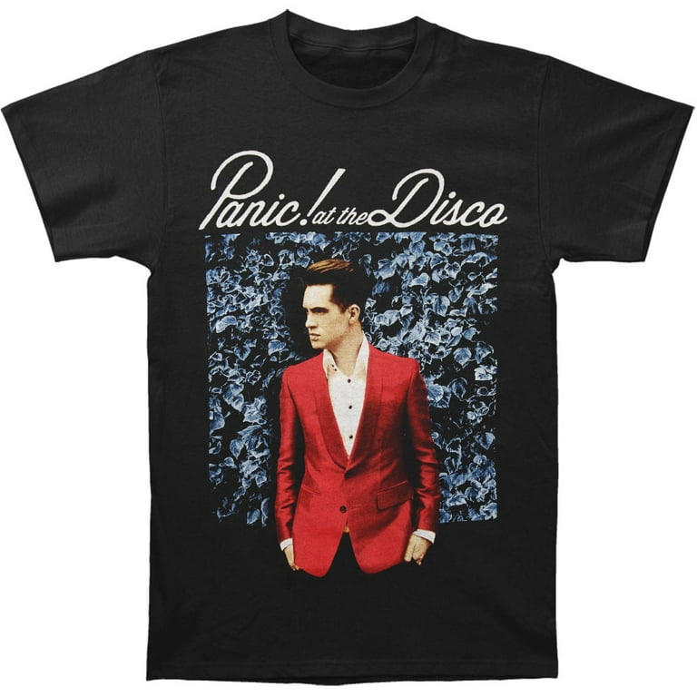 Panic At The Disco Men's Blue Wall Slim Fit T-shirt Medium Black