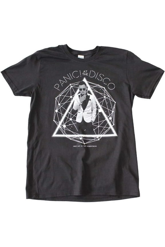 Panic At The Disco Men's Photo Galaxy T-Shirt Black X-Large | Officially Licensed Merchandise
