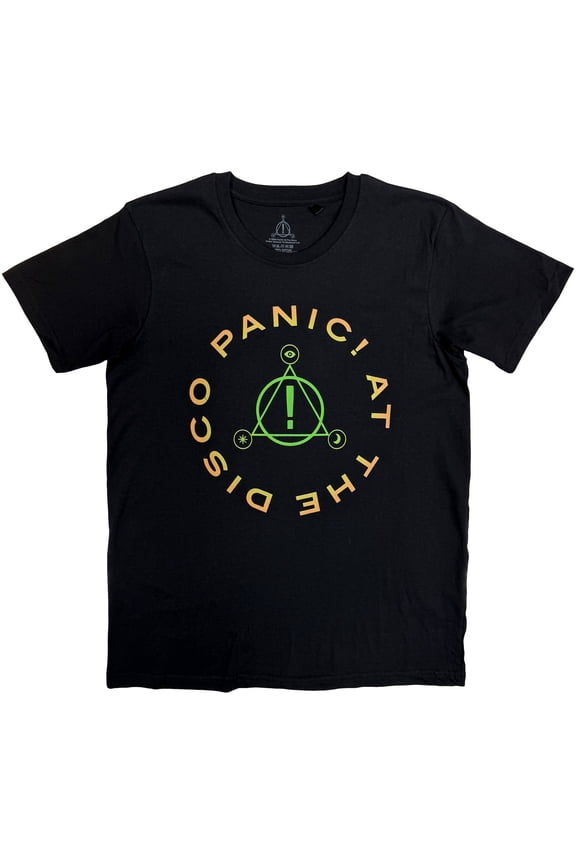 Panic! At The Disco Unisex T-Shirt: Triangle Circle (Black)