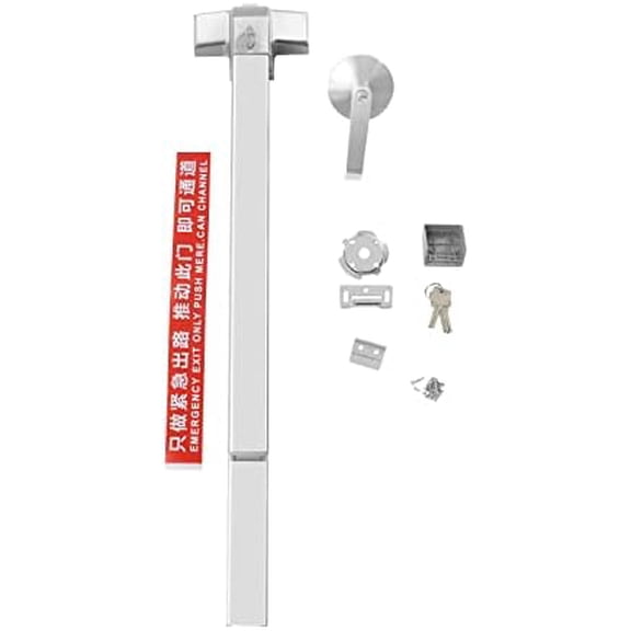 Panic Bar Exit Device,Push Bar for Exit Doors and Exit Lever with Key Commercial Push Bar for Wooden Doors,Metal Doors,Composite Doors$$Tools & Hardware Other