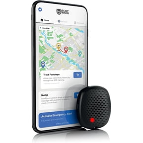 Panic Button for Personal Safety Bluetooth Emergency Alert with 2-Way Calls, Text & Email. Speaker Mic, Wearable Rechargeable, Key Finder, 5 Modes Workers, Families, Offices.