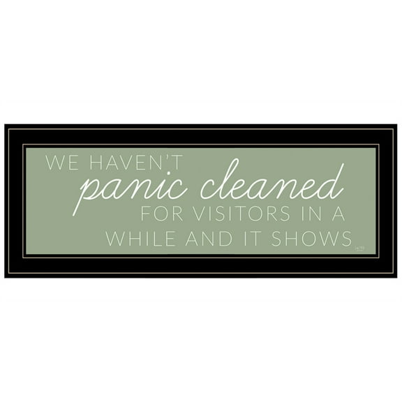 Panic Cleaned by Lux+ Me Designs Print Wall Art Wood Multi-Color