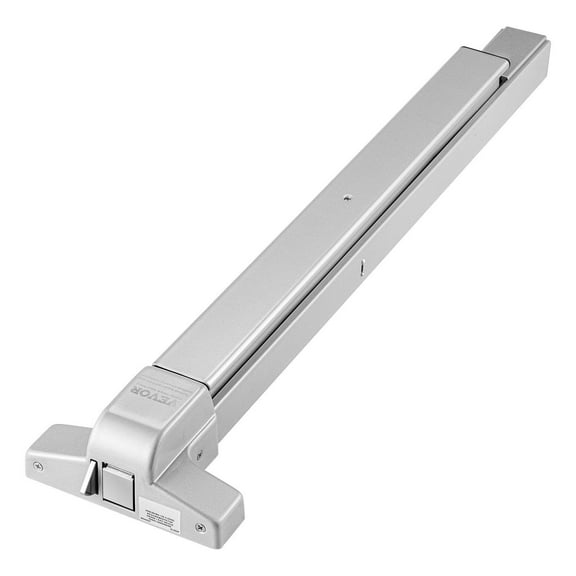 Panic Exit Door Push Bar Lock, Heavy Duty Carbon Steel with External Lever and Keys, Left/Right Handed Panic Device for Metal or Wood Exit Doors