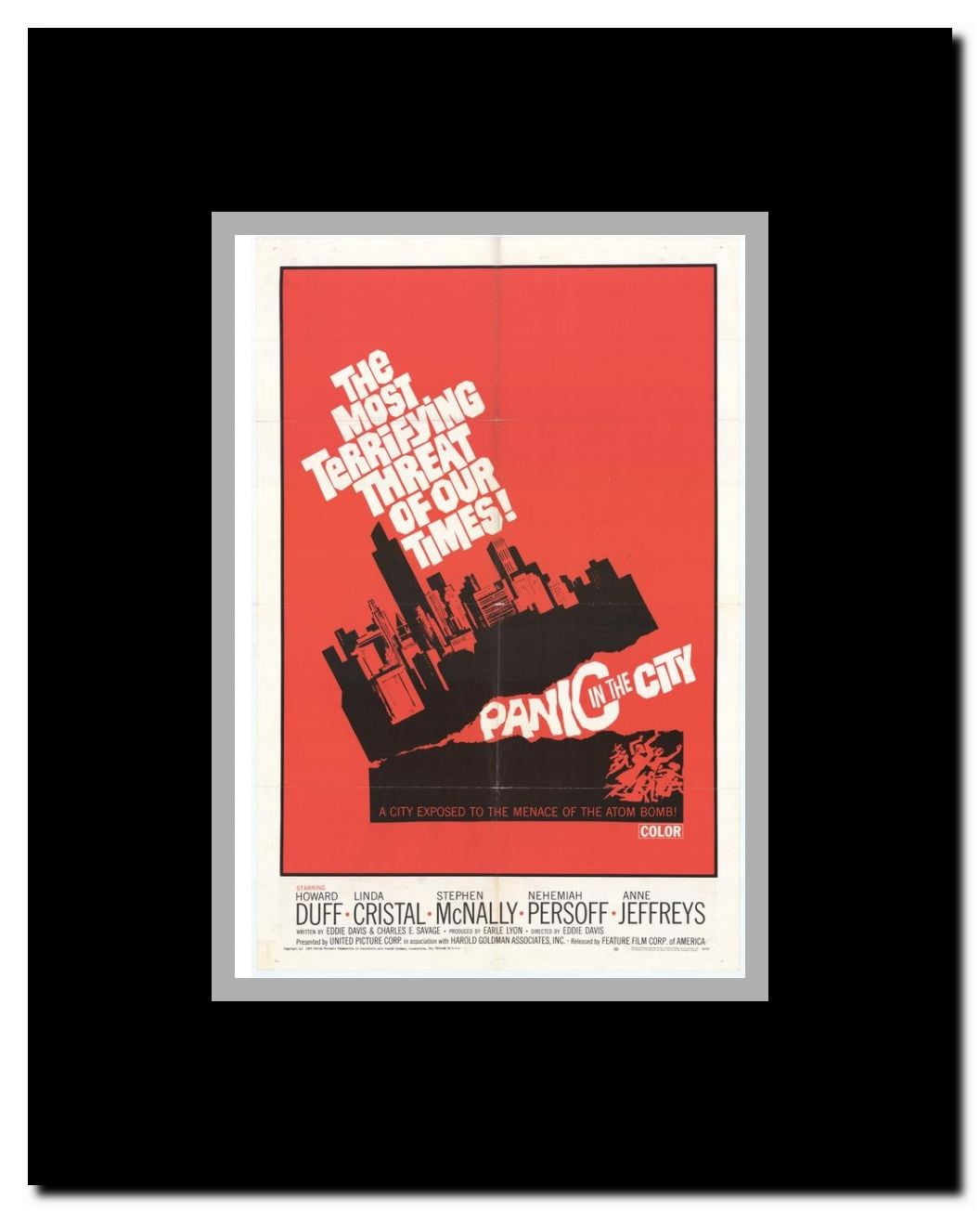 Panic In The City Framed Movie Poster