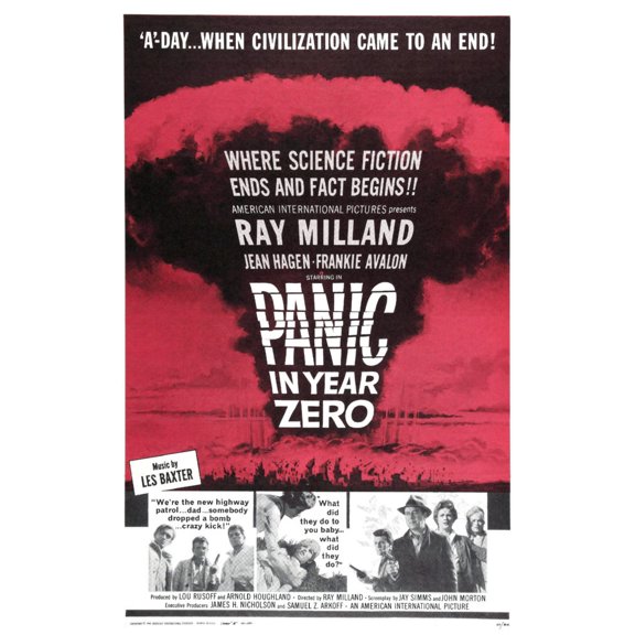 Panic In Year Zero Movie Poster Metal Sign 8Inx 12In Print On Metal 8x12 Square Adults Best Posters