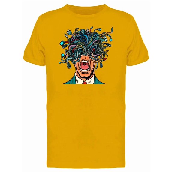 Panic People Pop Art Retro Tee Men's -Image by Shutterstock