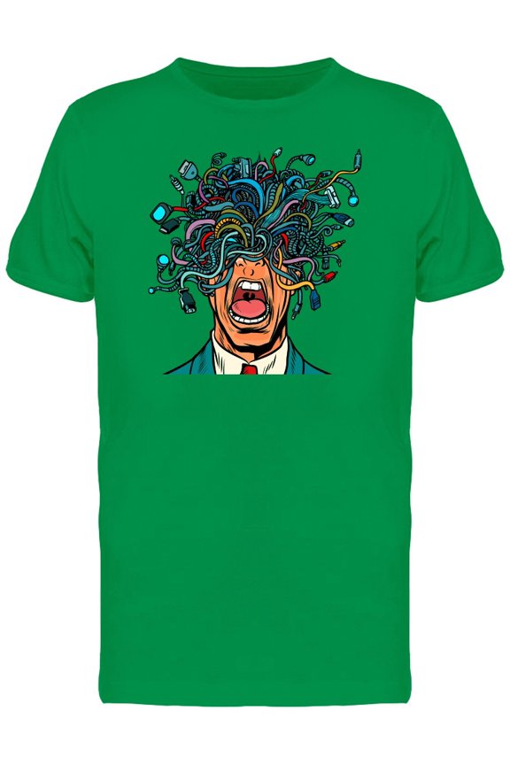 Panic People Pop Art Retro Tee Men's -Image by Shutterstock