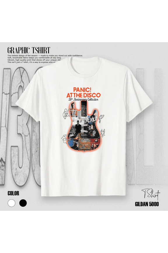 Panic at the Disco 20th Anniversary Tour Music Fan Tribute Art Unisex T-Shirt V41014, up to size 5XL