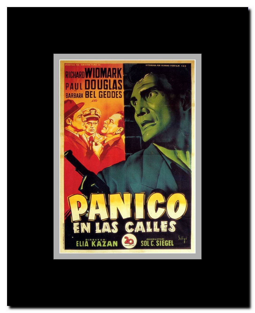 Panic in the Streets Framed Movie Poster