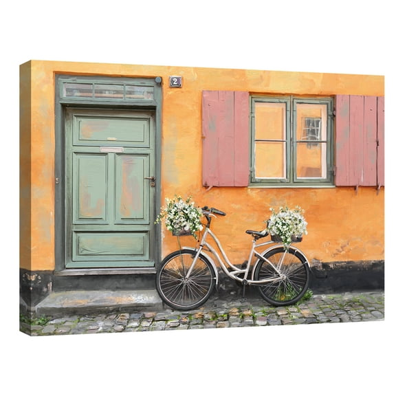 Paniers a Fleurs by Studio Arts Canvas Art Print