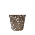 thumbnail image 1 of Panificio 4 oz Round Chocolate Wisp Paper Tall Baking Cup - Pleated - 3" x 3" x 2 3/4" - 200 count box, 1 of 3