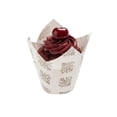 thumbnail image 1 of Panificio 4 oz Round Vintage Floral Paper Tall Baking Cup - Pleated - 3" x 3" x 2 3/4" - 200 count box, 1 of 7