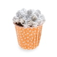 thumbnail image 1 of Panificio 5 oz Elliptical Polka-Dotted Hot Orange Paper Large Baking Cup - Ridged - 4 1/2" x 2 1/2" x 1 1/4" - 200 count box, 1 of 11