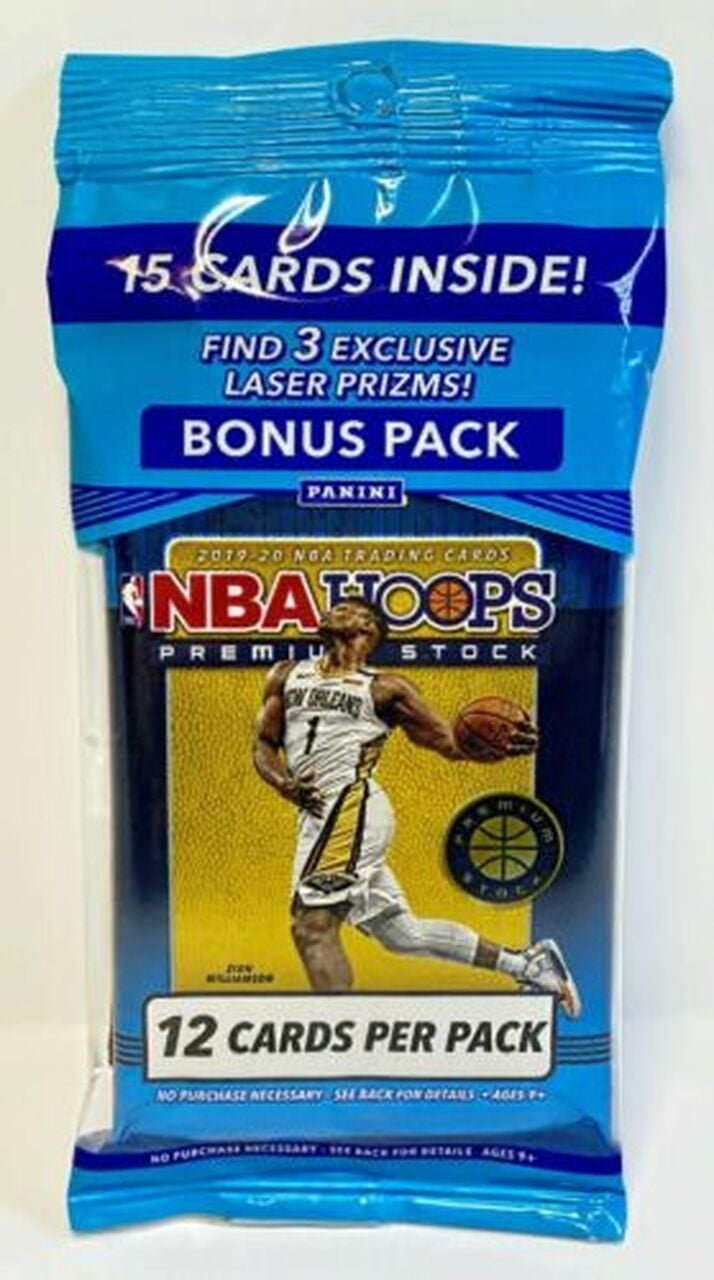 Panini 2019-20 Hoops Premium NBA Basketball Trading Cards Multi Pack- 15 Cards