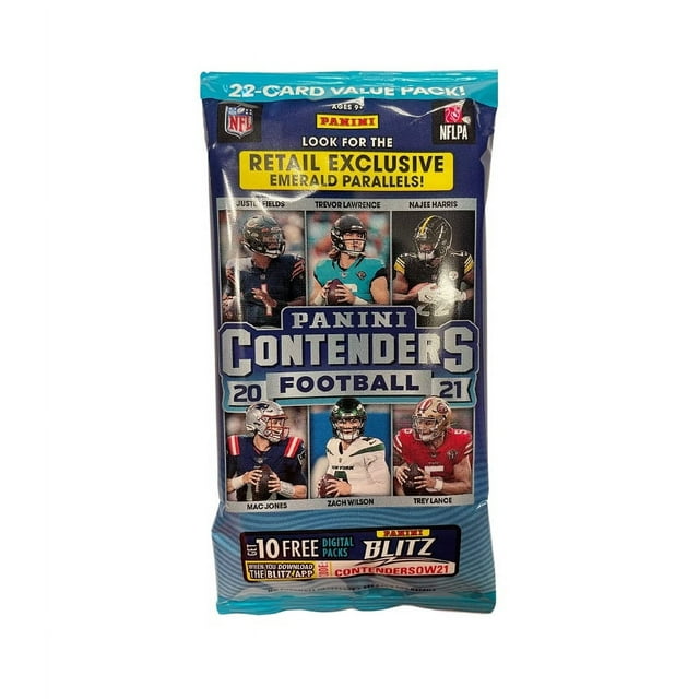 Panini 2021 Contenders NFL Football Fat Packs (22 Cards Total