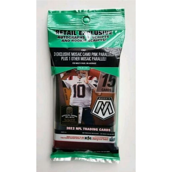 Panini 2022 NF trading cards Mosaic fatpack