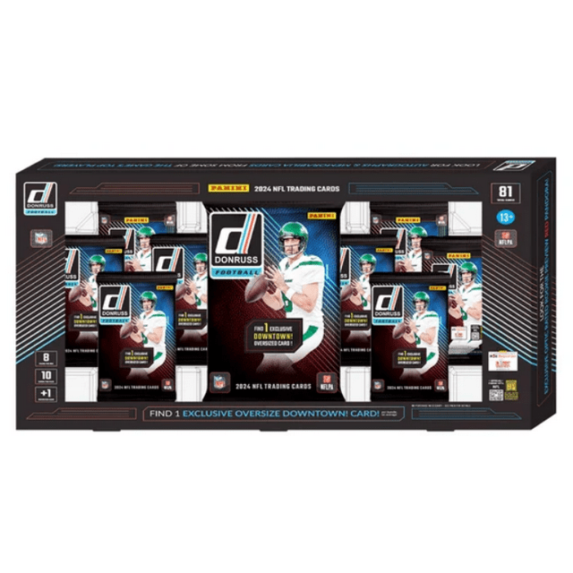 Panini 2024 Donruss NFL Trading Card Bundle Guaranteed Downtown