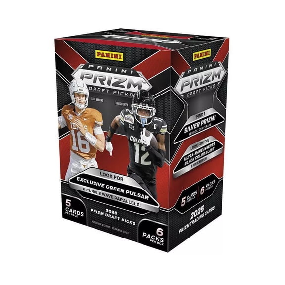 Panini 2025 Prizm Draft Picks Football Trading Card Blaster Box
