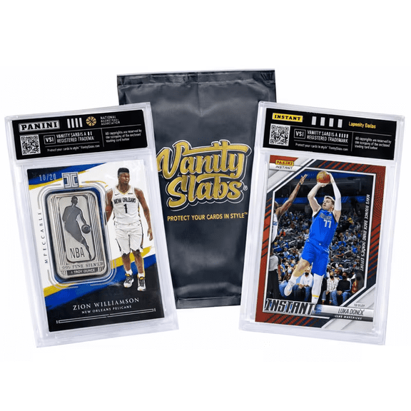 Panini Basketball Mystery Hit Single Slab Slabbed Basketball Card in Display Case | Rookies, Stars, Autographs or Inserts Guaranteed! | Perfect Giftable for Kids & Collectors