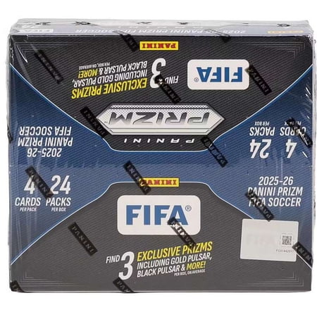 2025-26 Panini Prizm FIFA Soccer Trading Card Retail Box
