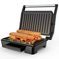 thumbnail image 1 of GPED Panini Press Grill, Stainless Steel Sandwich Maker with Double Non-Stick Coated Plates & Removable Drip Tray, 10.6" W x 8.7" H x 3.5" D), 1 of 8