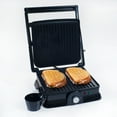 thumbnail image 1 of Panini Press Indoor Grill and Gourmet Sandwich Maker, Electric with Nonstick Plates by Chef Buddy, 1 of 3
