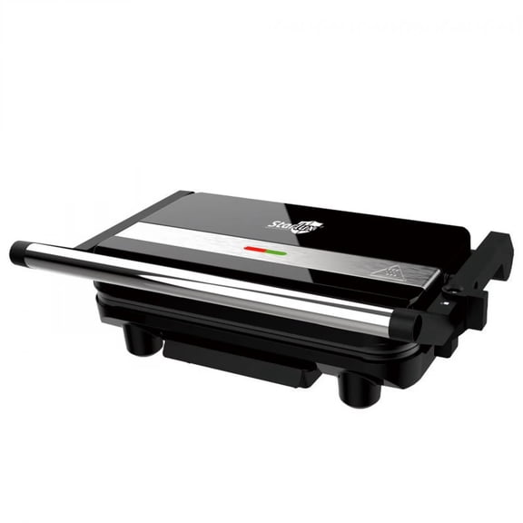 Panini Press & Sandwich Maker, Breakfast Sandwich Maker with Non-Stick Double-Sided Heating, Overheat Protection & Oil Drip Tray